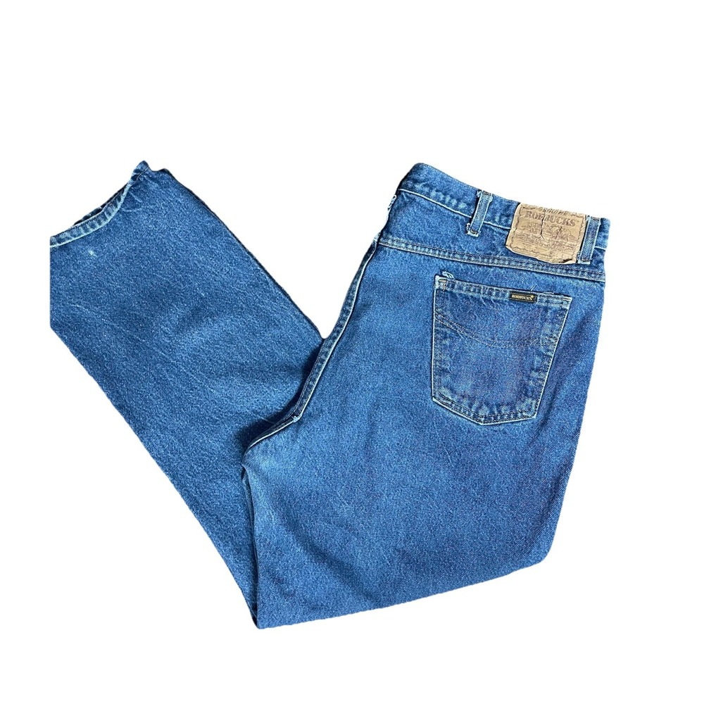 Vintage Sears Genuine Roebucks‎ Blue Jeans 44X30 Made In USA Workwear
